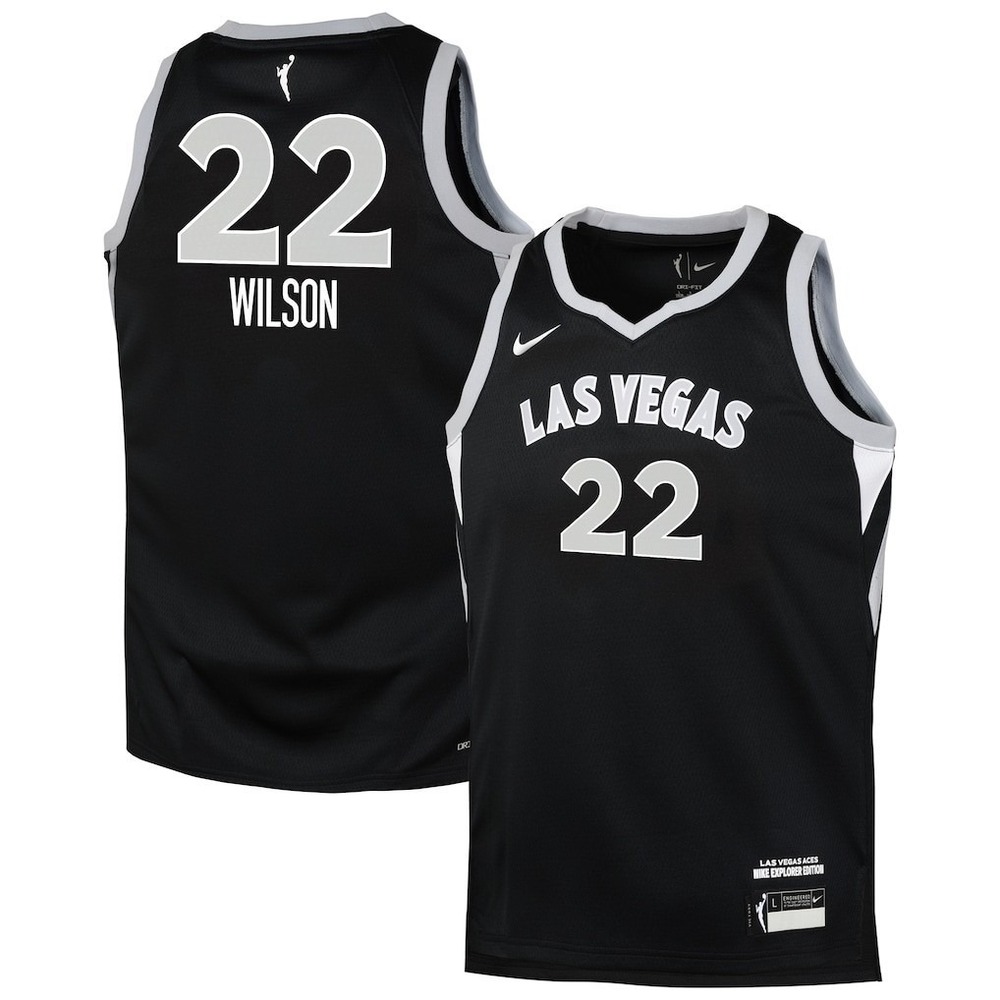Nike Las Vegas Aces 22 Basketball Jersey Women's Dri-Fit‎ Black Size XXL NWT